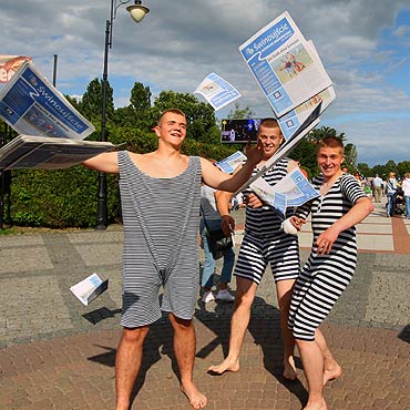 Promowali gazet o atrakcjach winoujcia