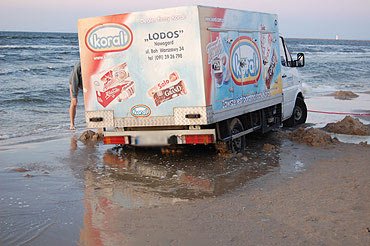 Lody w piasku