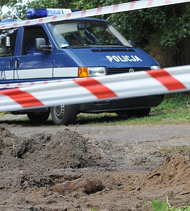 Znaleziono niewybuch. Policja zabezpieczya teren