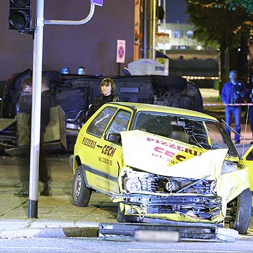 Wypadek w centrum. Wszyscy ranni s ju w domach