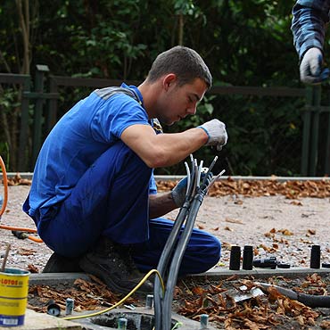 Owietl Krzyw i drog prowadzc do Kamminke 