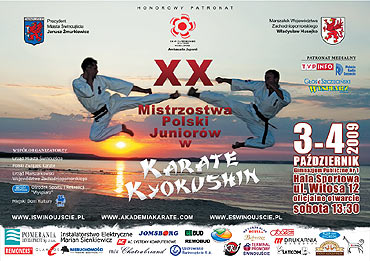 XX Jubileuszowe Mistrzostwa Polski Juniorw w Karate Kyokushin w winoujciu!!!