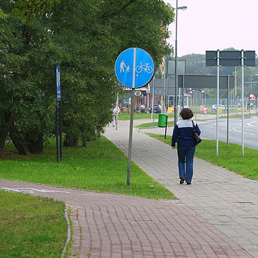 cieki rowerowe dla pieszych 