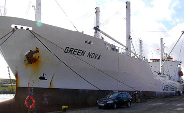 Blindpasaer z Nigerii na m/v „Green Nova”