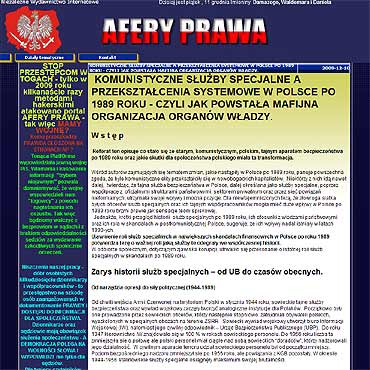 KOMUNISTYCZNE SUBY SPECJALNE A PRZEKSZTACENIA SYSTEMOWE W POLSCE PO 1989 ROKU - CZYLI JAK POWSTA