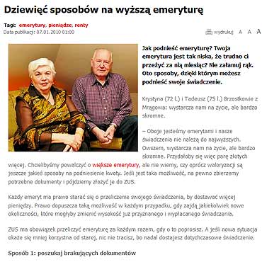 Dziewi sposobw na wysz emerytur