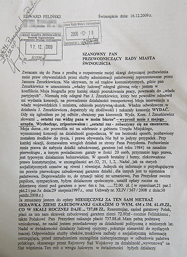 Mieszkaniec skary si na prezydenta