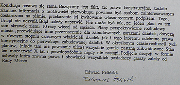 Mieszkaniec skarży się na prezydenta