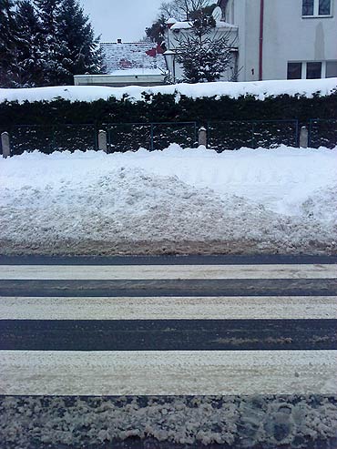 Dzielnica nadmorska tonie w śniegu