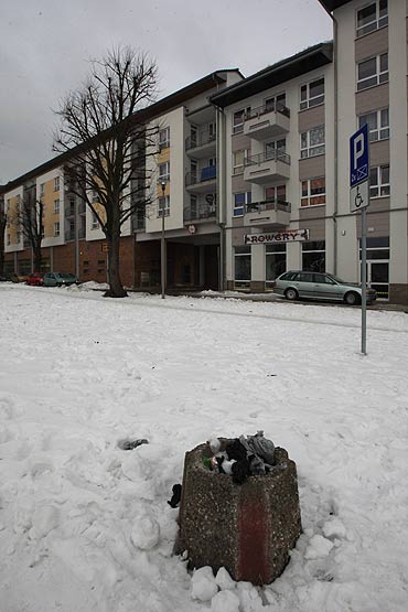 Kosze są pełne psich odchodów