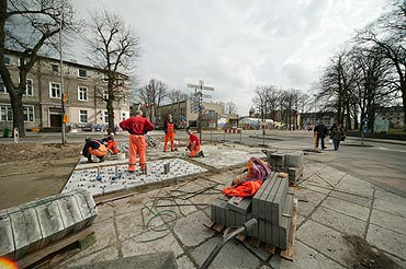 Remont nawierzchni chodnika