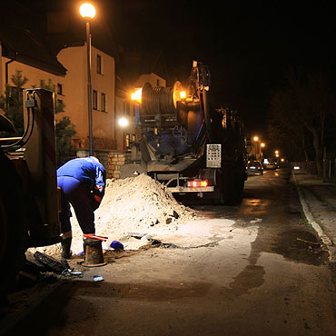 Wodociąg pękł pod ziemią