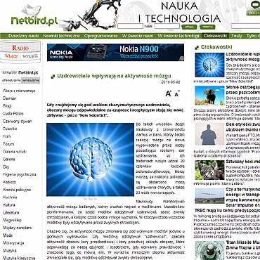 Uzdrowiciele wpywaj na aktywno mzgu