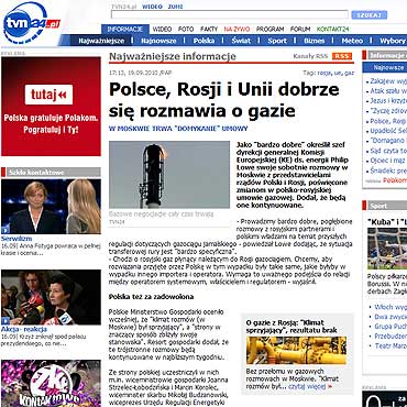 Polsce, Rosji i Unii dobrze si rozmawia o gazie