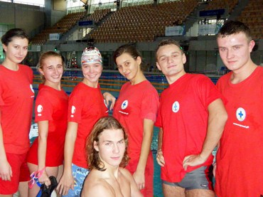 Nasi Ratownicy WOPR na otwarciu basenu olimpijskiego