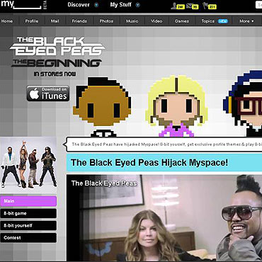 THE BLACK EYED PEAS PRZEJMUJ KONTROL NAD MYSPACE