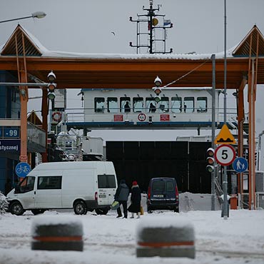 W centrum kursuje tylko jeden prom!