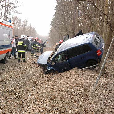 Dargobdz: Stracia panowanie nad pojazdem i zjechaa do rowu