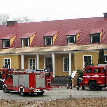 Piaski Wielkie: Podpalono dawny hotel. Wewntrz nikogo nie byo