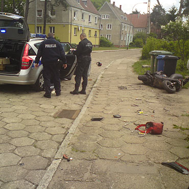 Na Warszowie skuter zderzy si z lagun 