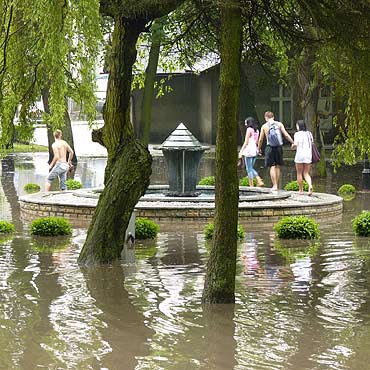 Midzyzdroje: Ulewa zalaa Park Chopina