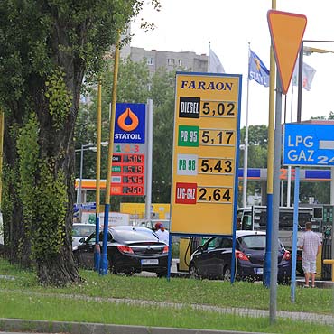 Czy stacje paliw na lewobrzeu zastosoway zmow cenow? 