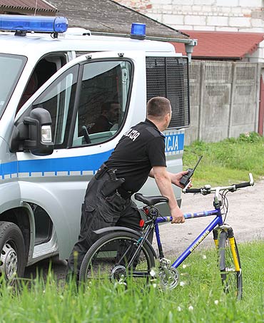 Policyjny pocig za rowerowym zodziejem