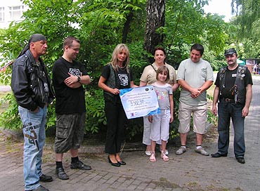 Czek dla chorej Darii