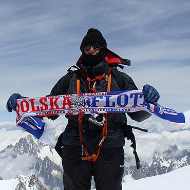 Nawet wspinaczka mu nie straszna! Świnoujski strażnik miejski na szczycie Mont Blanc!