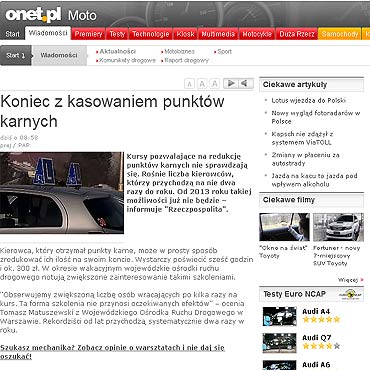 Koniec z kasowaniem punktw karnych