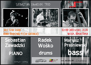 Sebastian Zawadzki Trio zagra w Centrali