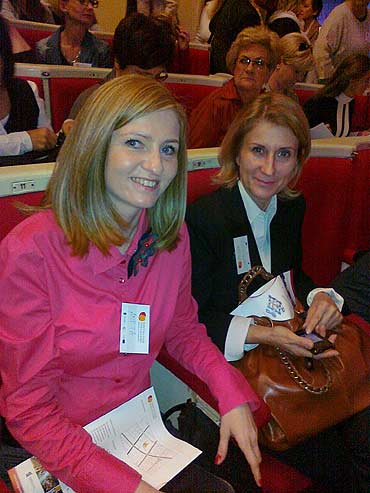 Aneta Zdybel i Beata Sobota na Kongresie Kobiet w Warszawie