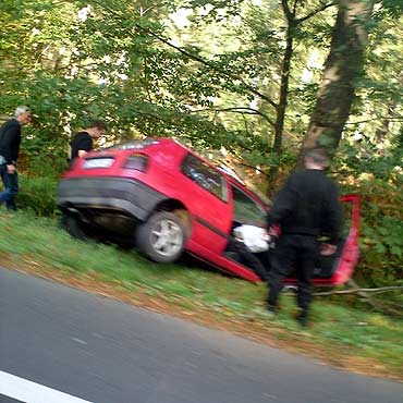 Midzyzdroje: Volkswagenem wjecha do rowu