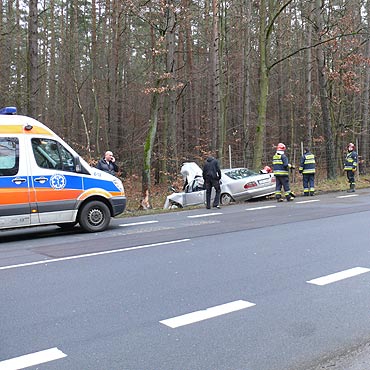 Dargobdz: Grony wypadek. Kierowc zabra migowiec