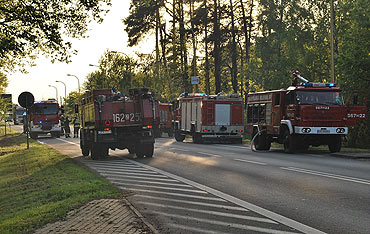 Podpalacz na prawobrzeu? Stra poarna ciga posiki. Zobacz zdjcia!