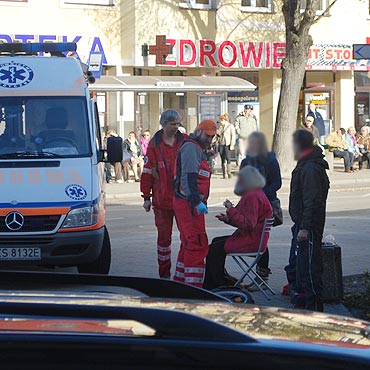 Pijany rozjecha piesz... rowerem