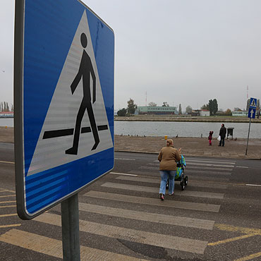 Przejcie dla pieszych na Wybrzeu Wadysawa IV. Jest niebezpiecznie!