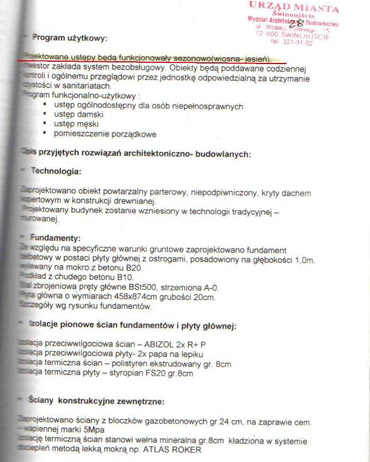 Miejskie toalety przy play zamknite podczas zimy. Tak mwi program uytkowy