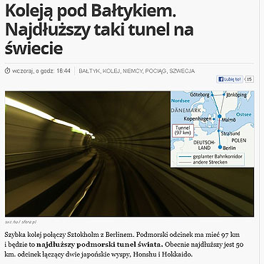 97 kilometrowy tunel pod Batykiem powstanie w...