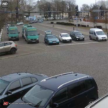 Parkuj busy na chodniku