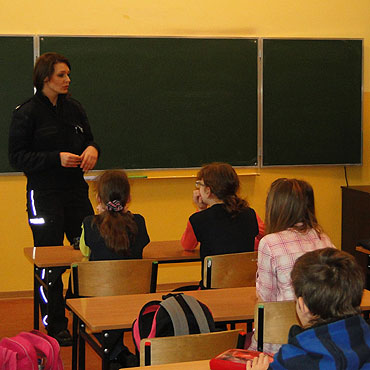 Policja uczya, jak by bezpiecznym