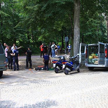 Walcz z nielegalnym handlem. Kobieta w szpitalu