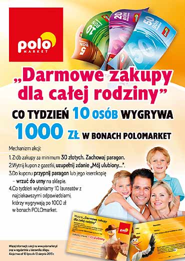 Pierwsi laureaci konkursu  „Darmowe Zakupy dla caej Rodziny”