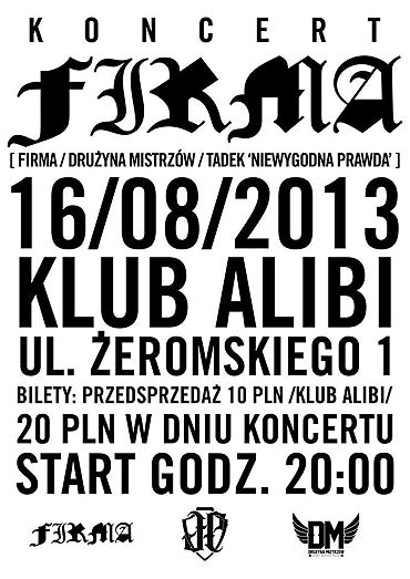 Koncert Firmy w Klubie "Alibi"