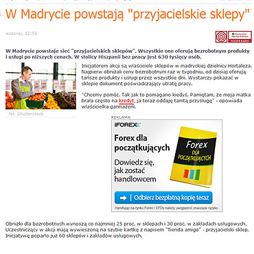 "Przyjacielskie sklepy" w Madrycie