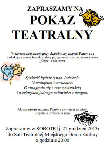 Pokaz teatralny