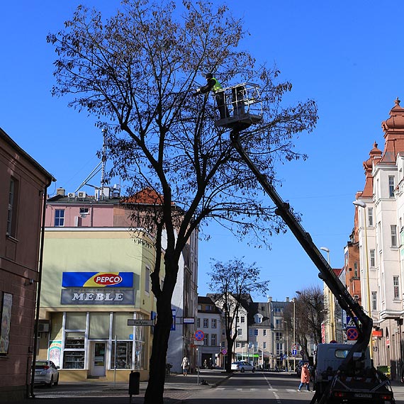 Pracownicy winoujskiej firmy zdejmowali witeczn iluminacj