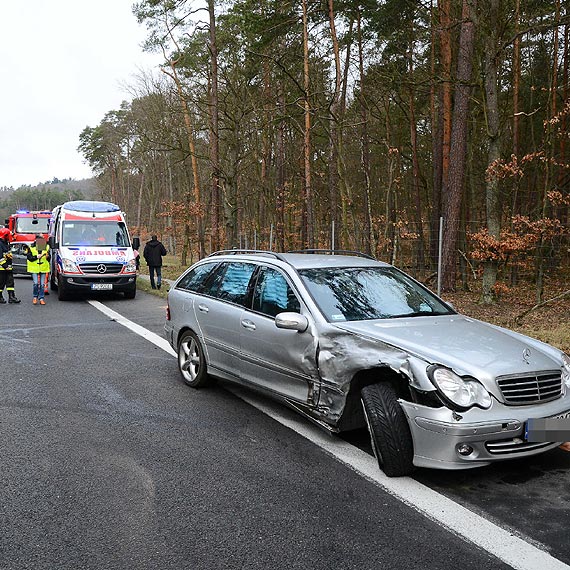 Kolizja z udziaem mieszkaca winoujcia na krajowej trjce