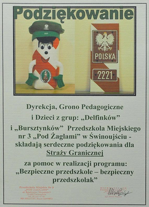 Stra Graniczna wrd przedszkolakw