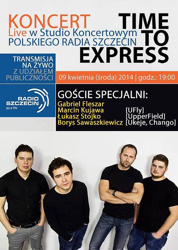 Koncert "Time To Express" w Polskim Radiu Szczecin